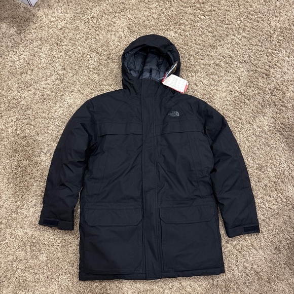 The North Face McMurdo Parka Youth XL Black Goose Down Jacket HyVent - Picture 1 of 13
